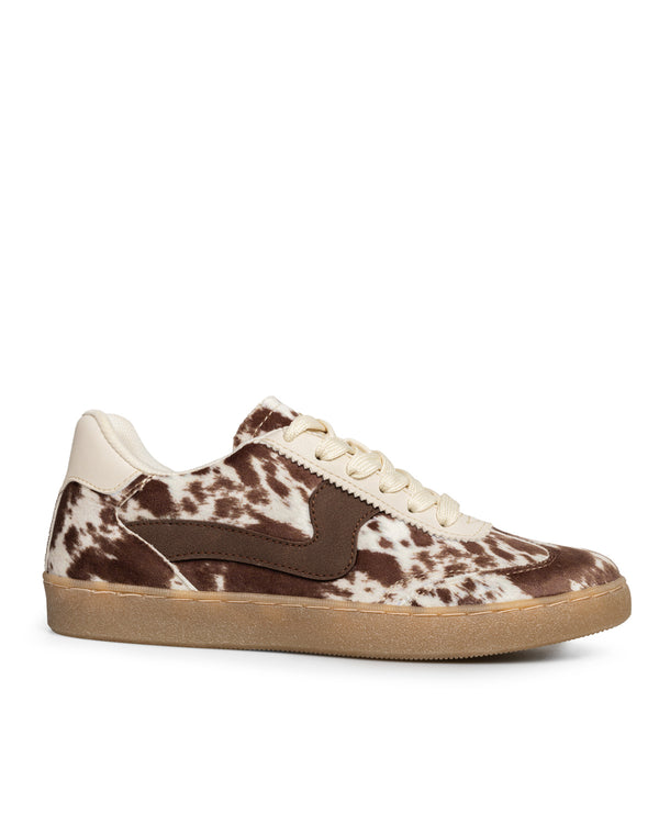 Tenis Casual Urbano Beige Manchas Cafés 7770